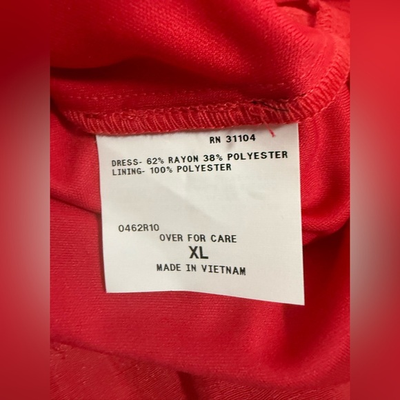 New Directions Women’s Red Maxi Dress Size XL NWT - Picture 10 of 16